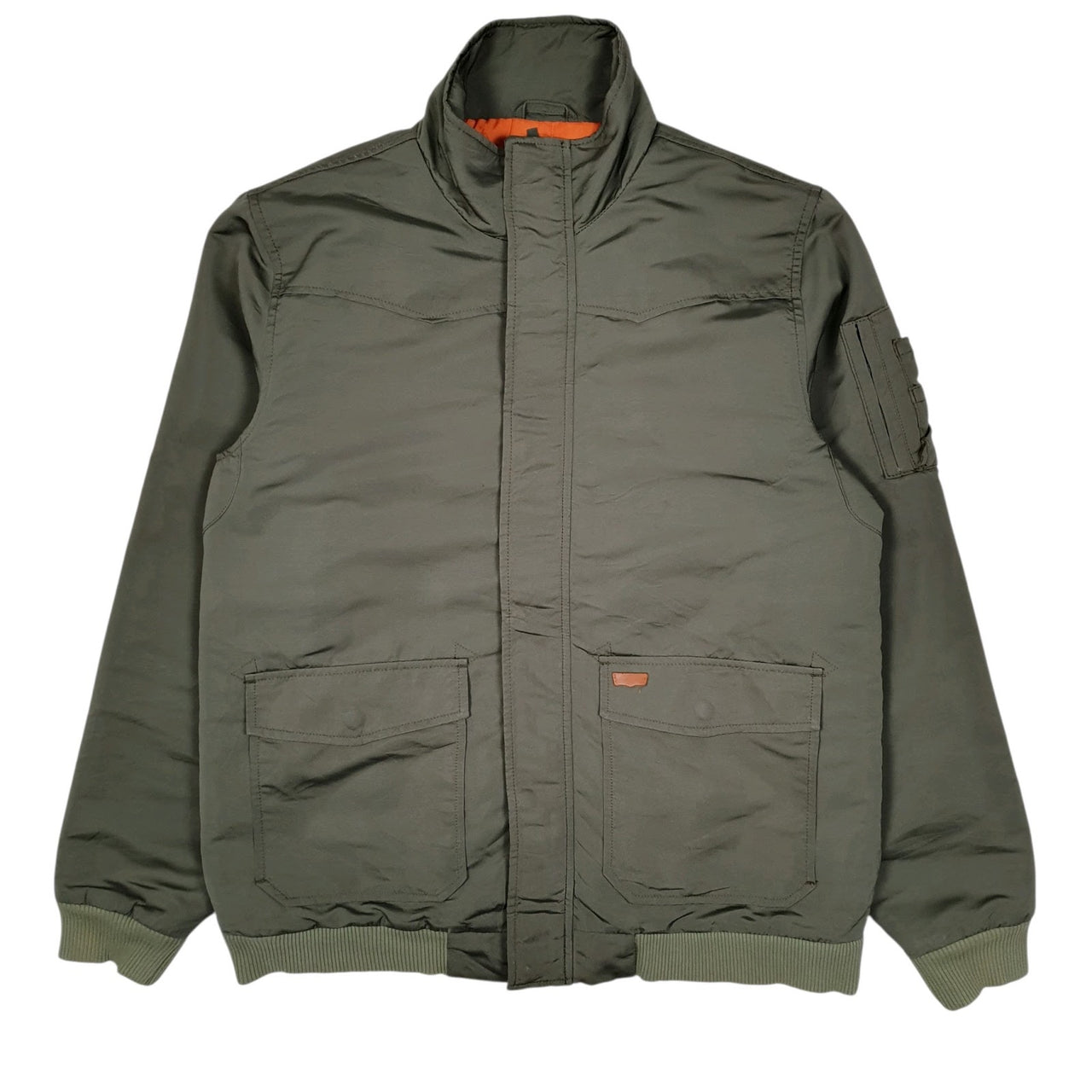 Mens Green Levis Windbreaker  Coat