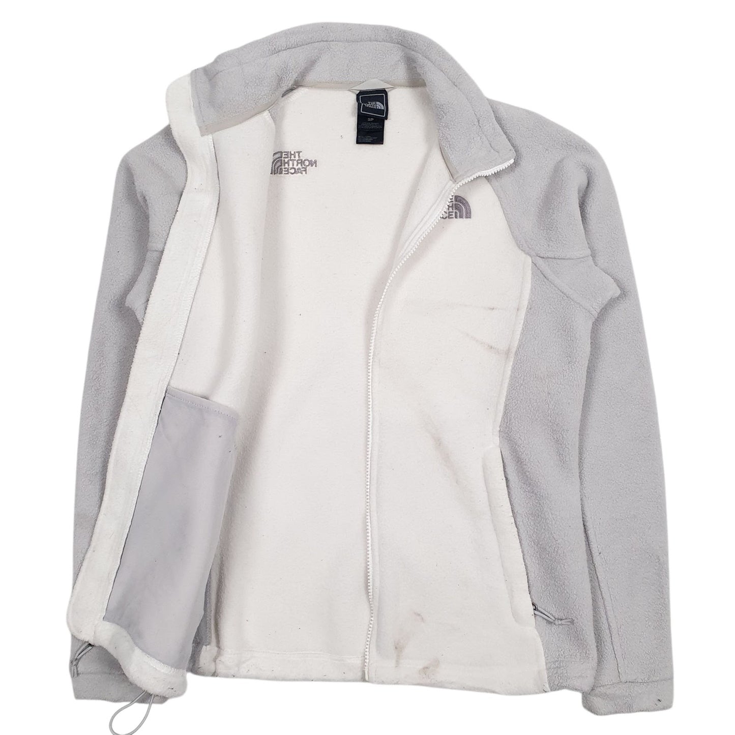 Womens White The North Face  Full Zip Jumper