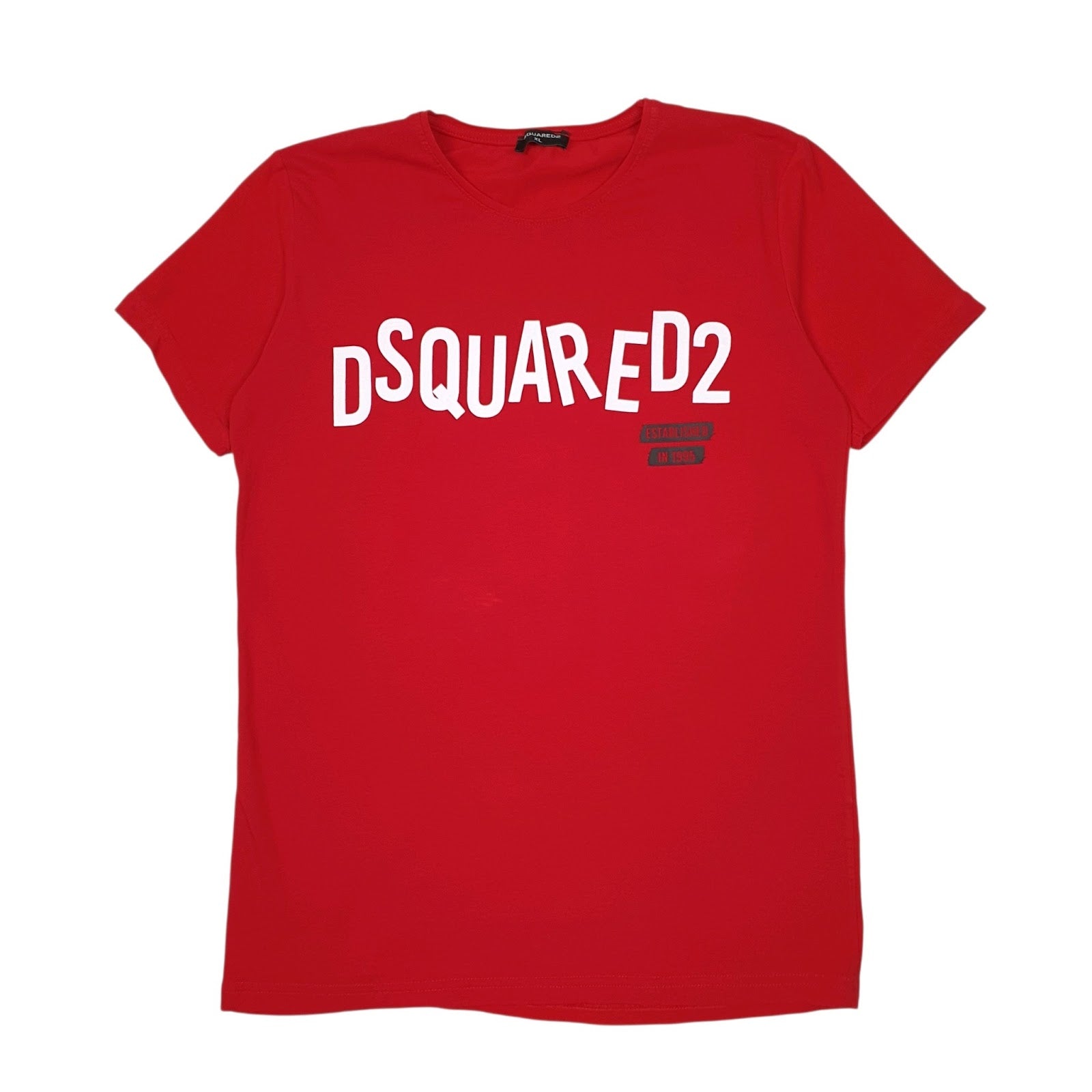 Mens Red Dsquared2  Short Sleeve T Shirt
