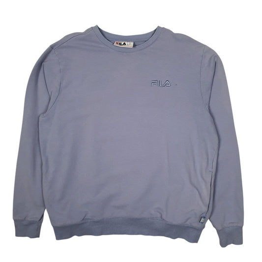 Womens Purple Fila  Crewneck Jumper
