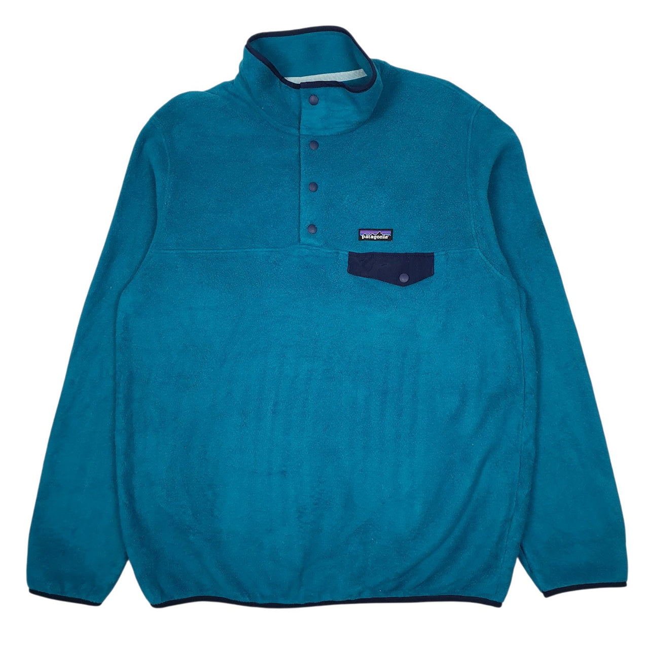 Mens Blue Patagonia Synchilla Quarter Zip Jumper