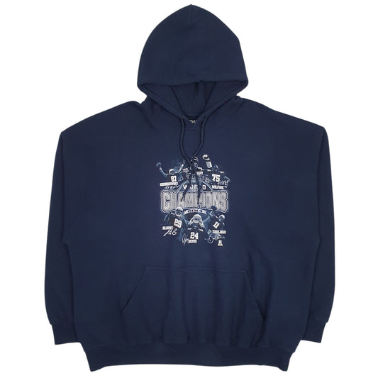 Mens Navy Gildan NFL Hoodie Jumper