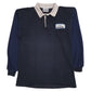 Mens Black Halbro Rugby Made In USA Long Sleeve Polo Shirt