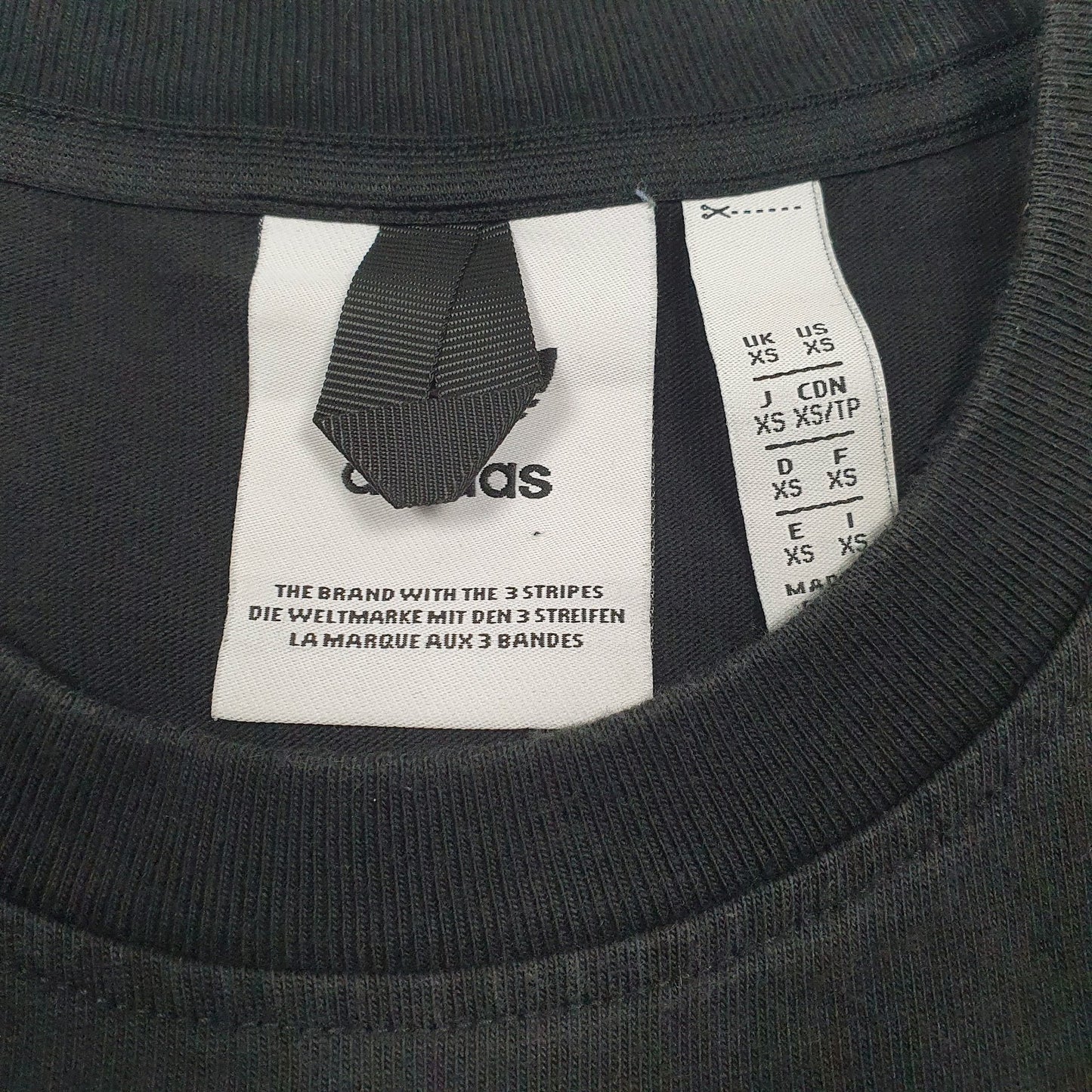 Mens Black Adidas   T Shirt