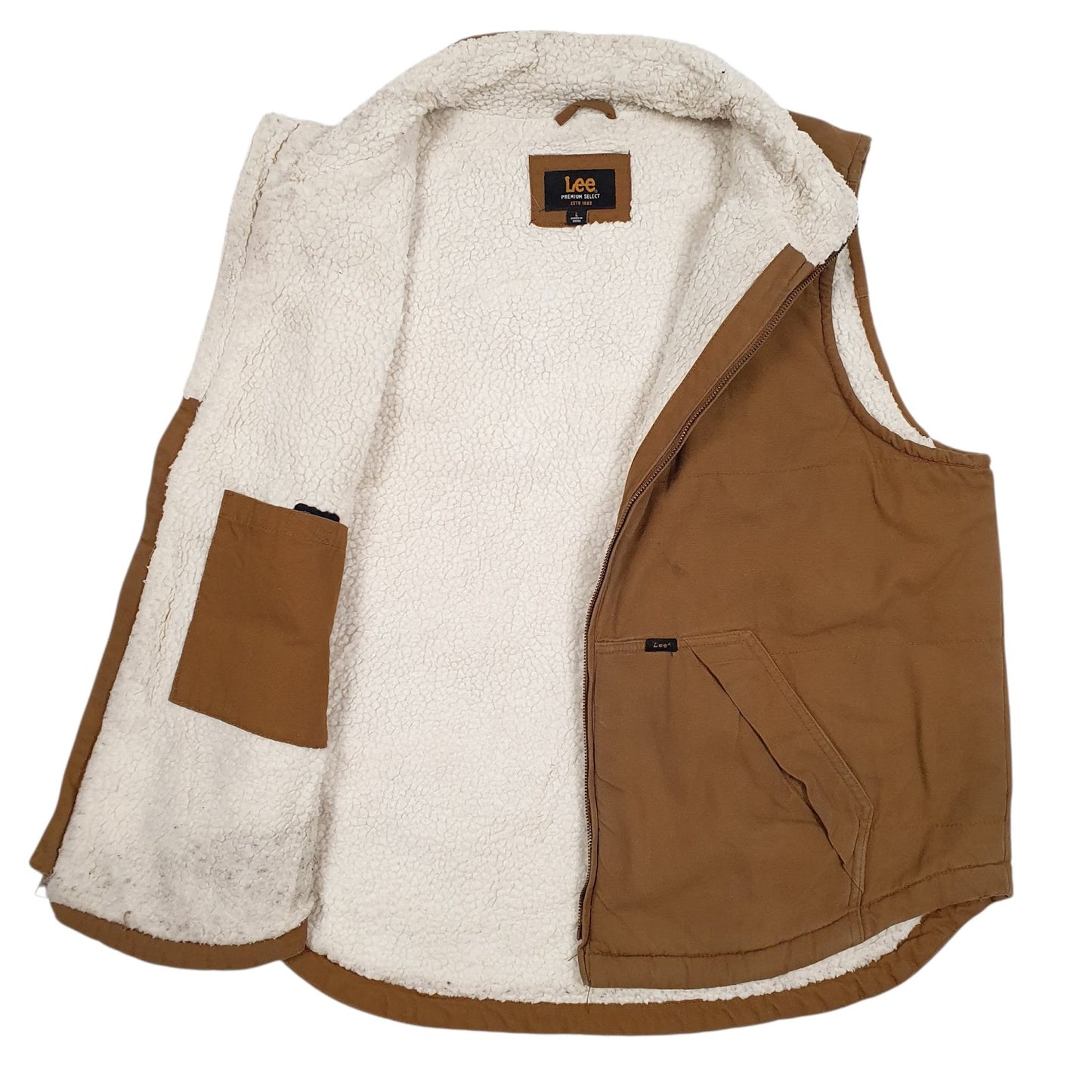 Mens Brown Lee Workwear Shepa Lined  Coat