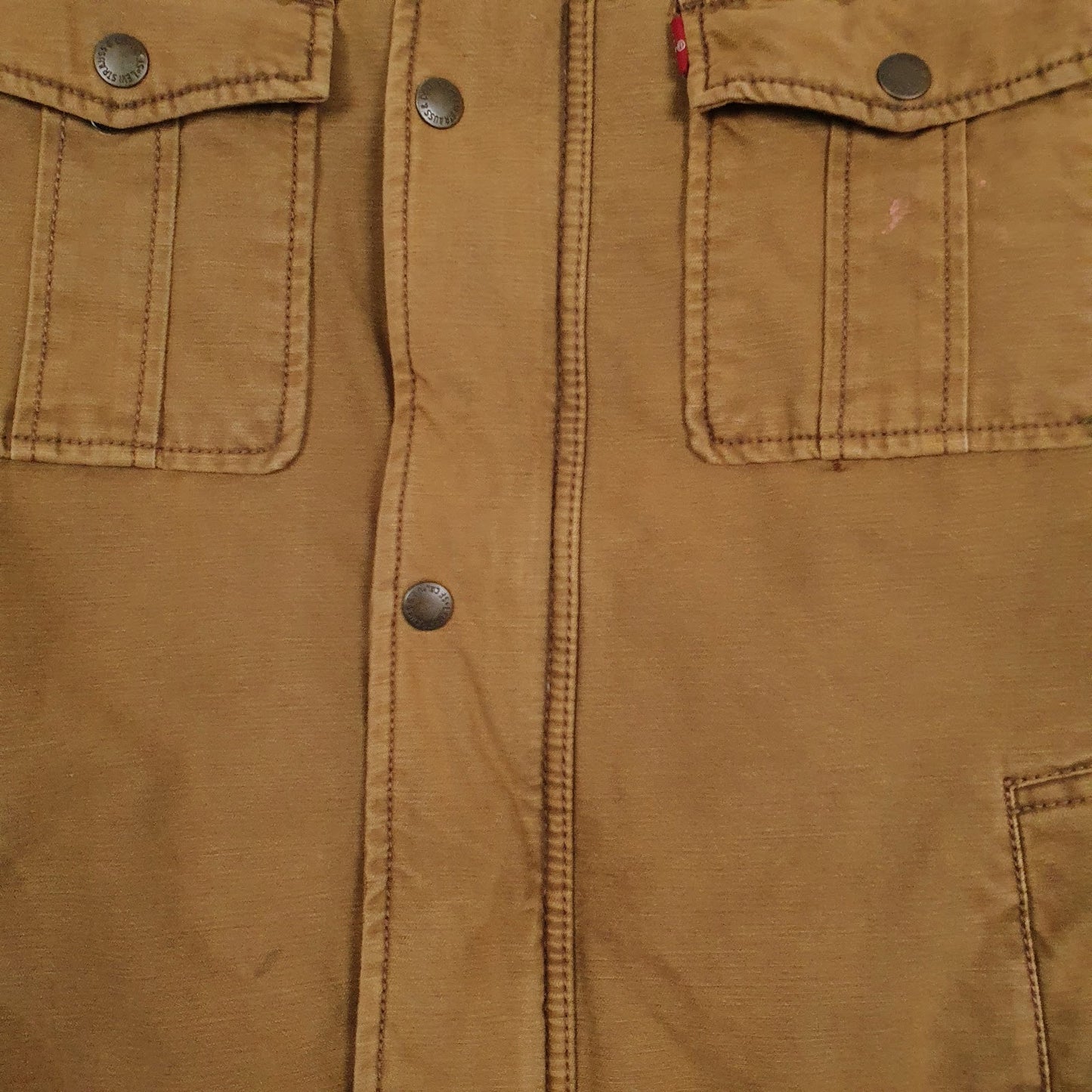 Mens Brown Levis Padded  Coat