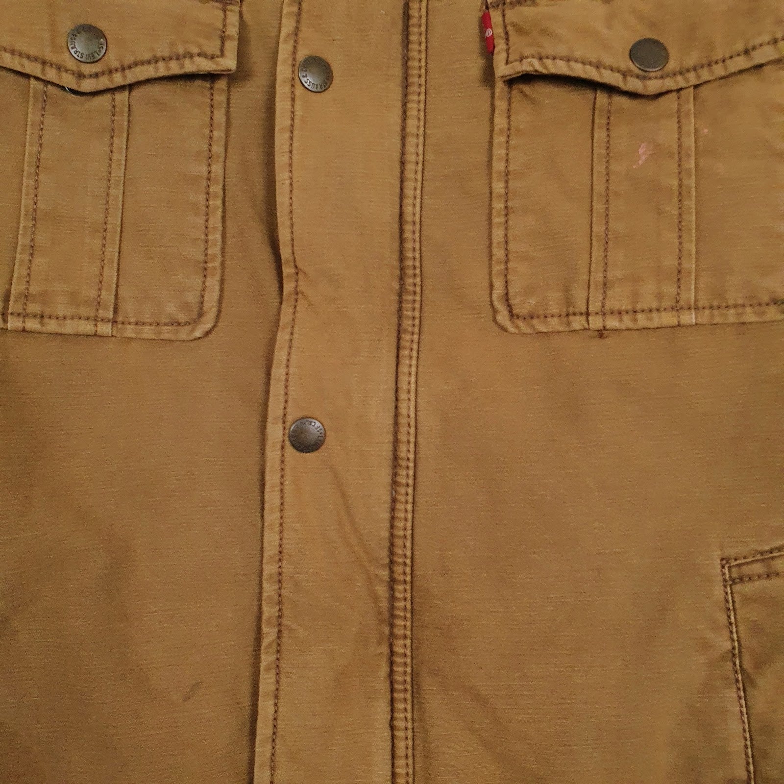 Mens Brown Levis Padded  Coat
