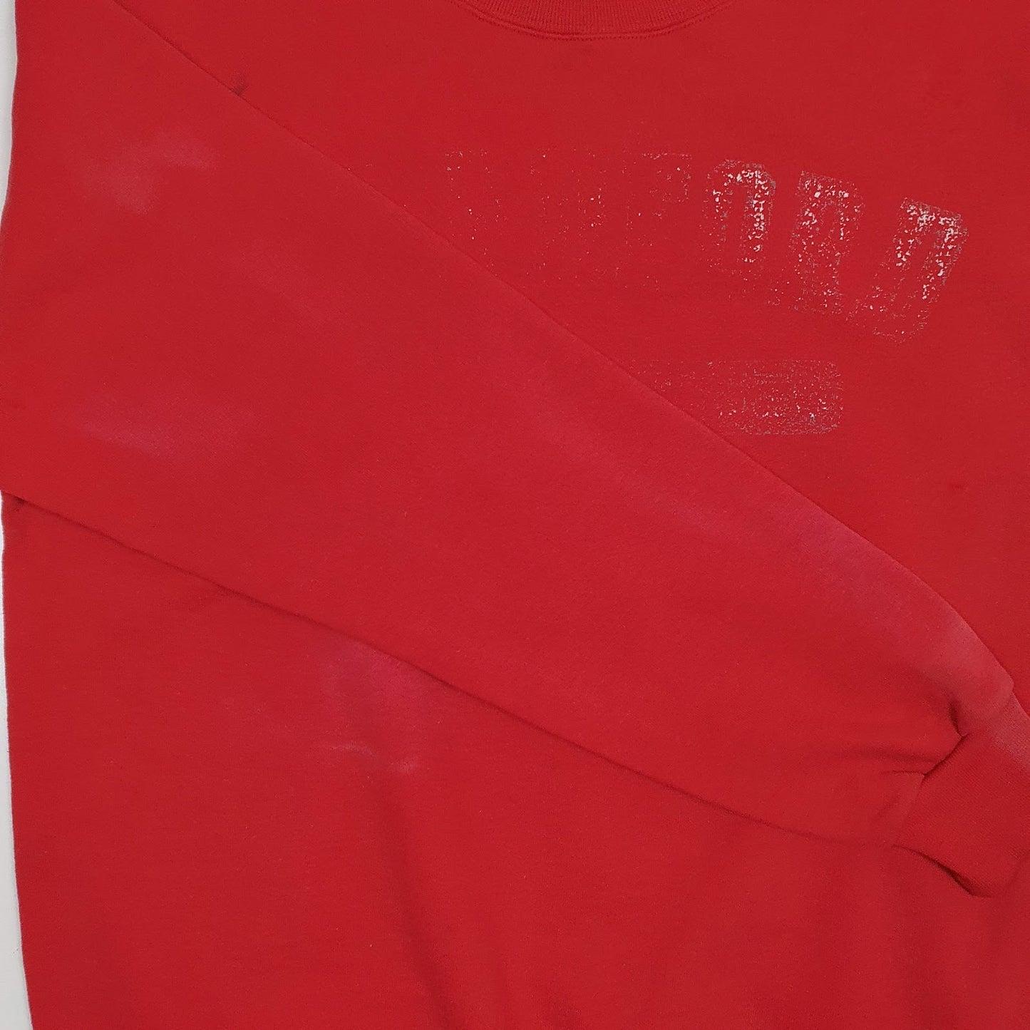 Mens Red Champion  Crewneck Jumper