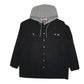 Mens Black Wrangler Lightweight Chore Hoodie  Coat