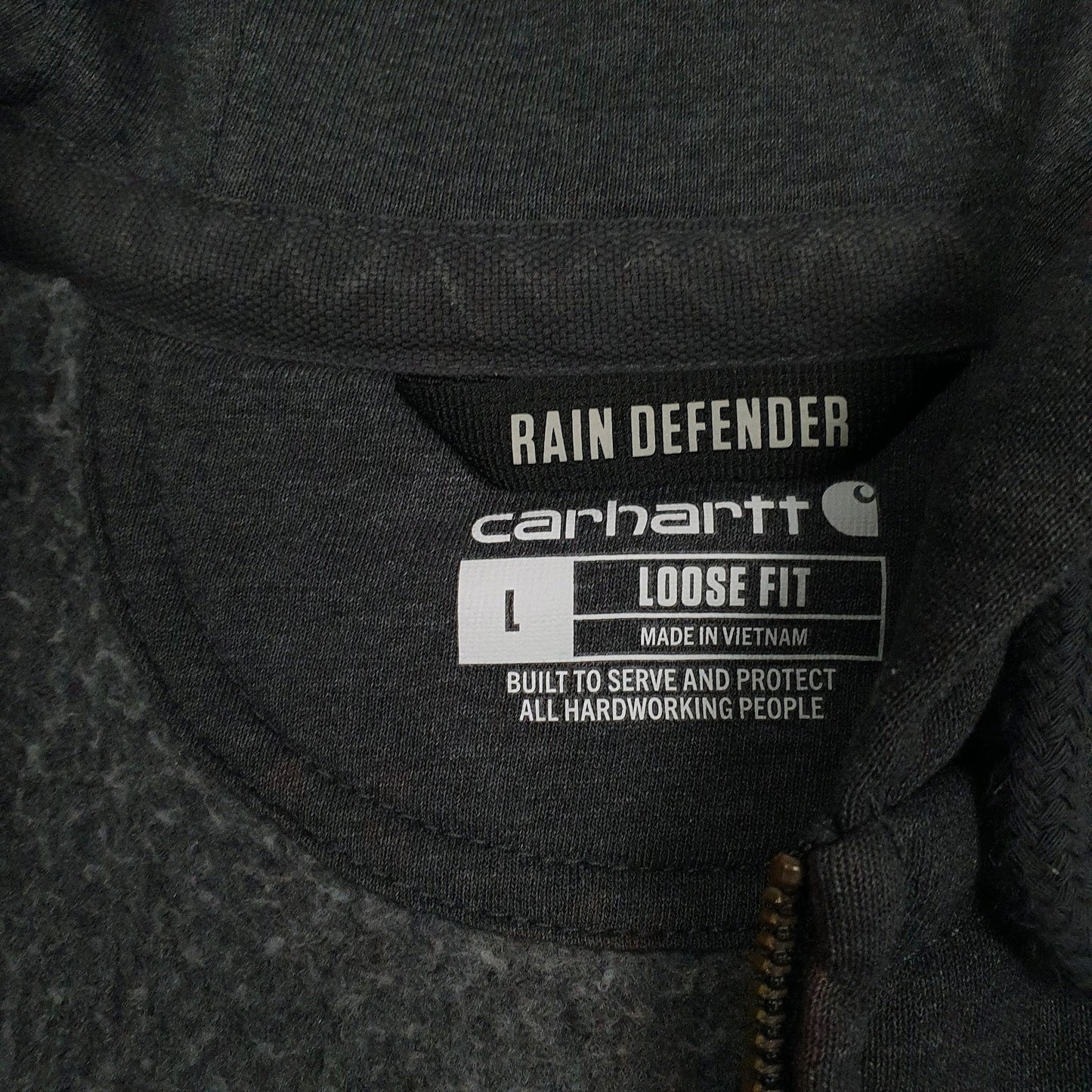 Mens Grey Carhartt  Full Zip Jumper