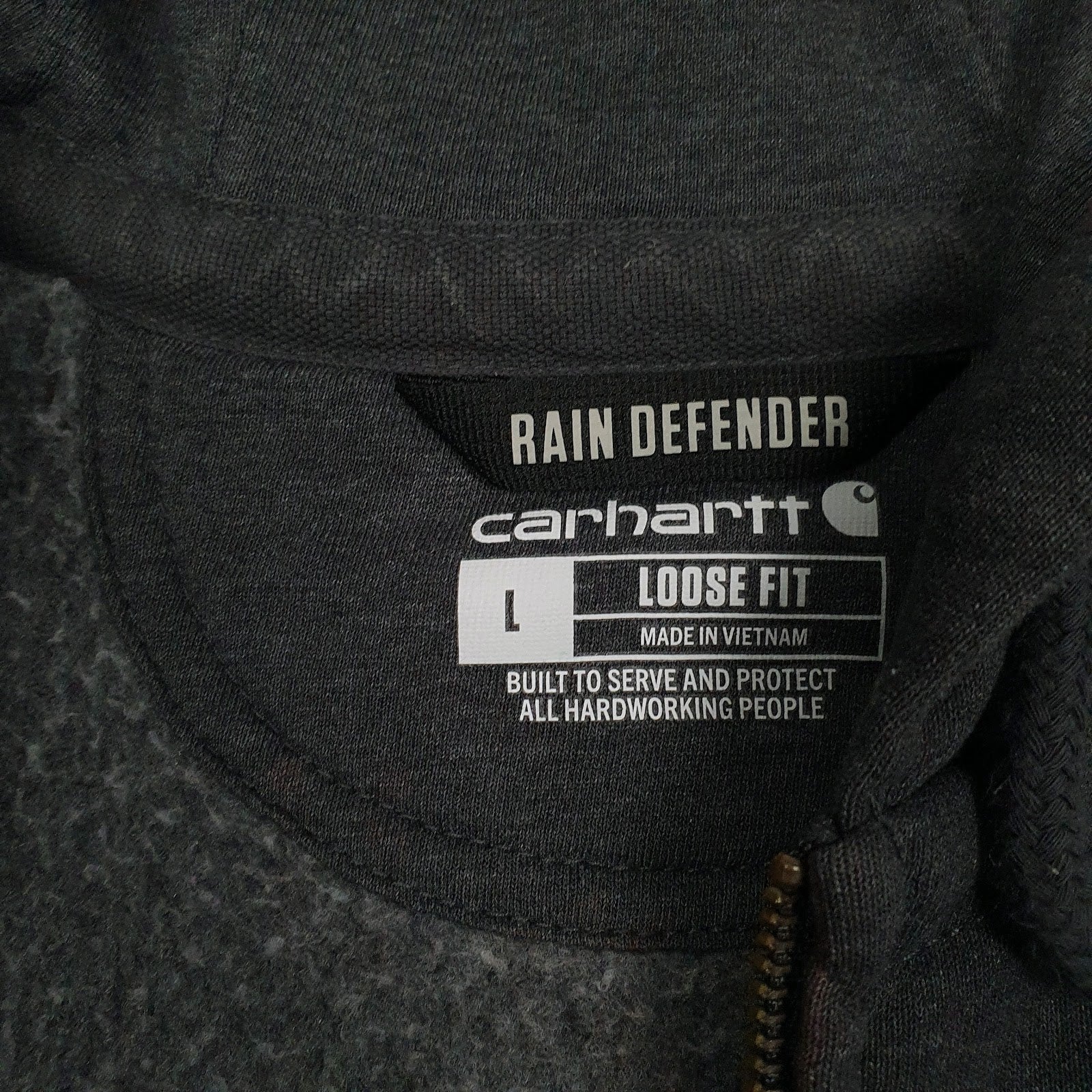 Mens Grey Carhartt  Full Zip Jumper