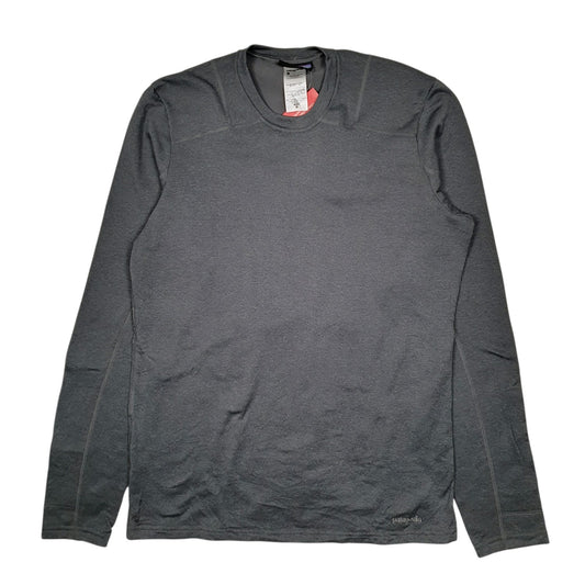 Mens Grey Patagonia Capilene Lightweight Slim Fit Crewneck Jumper
