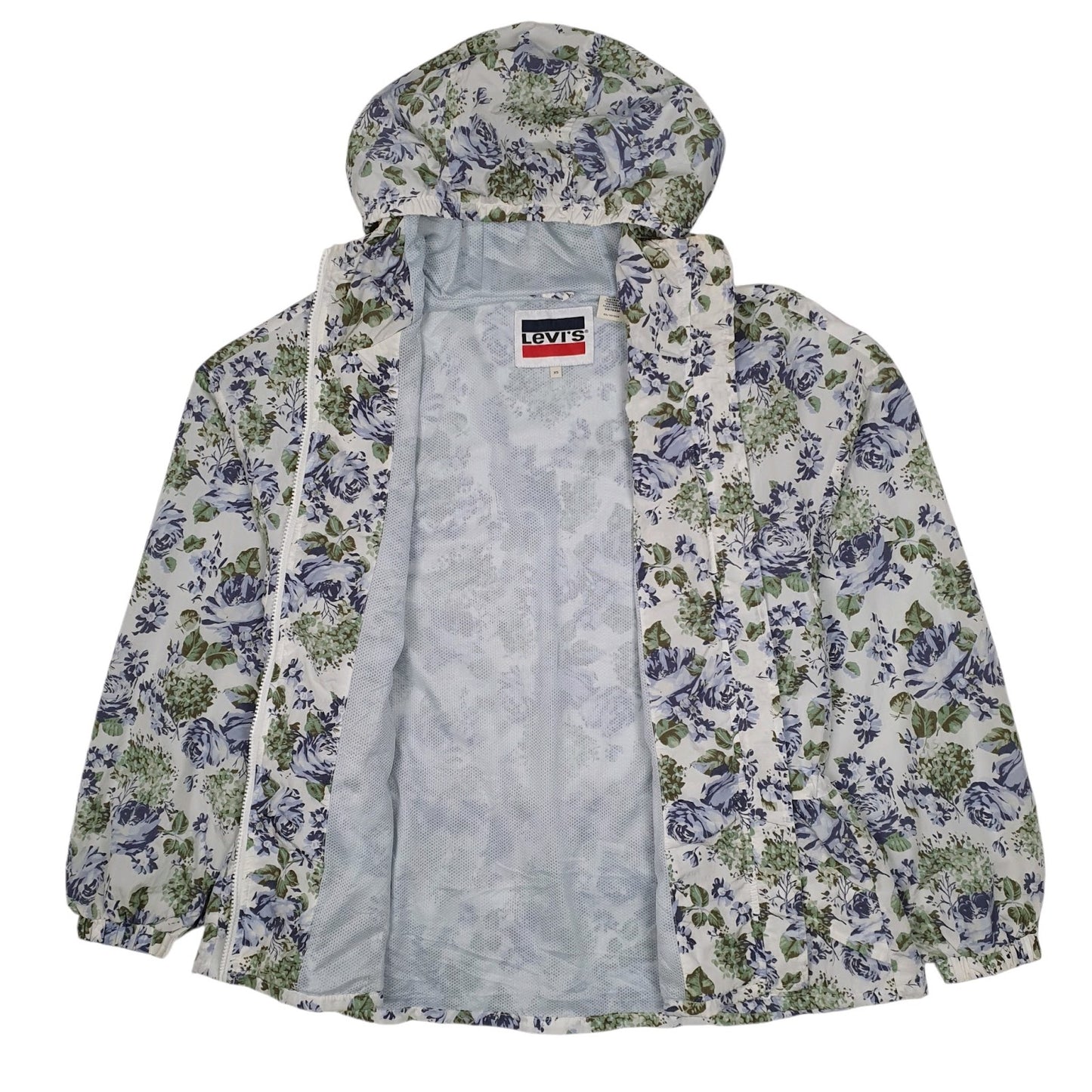 Womens White Levis Floral  Coat
