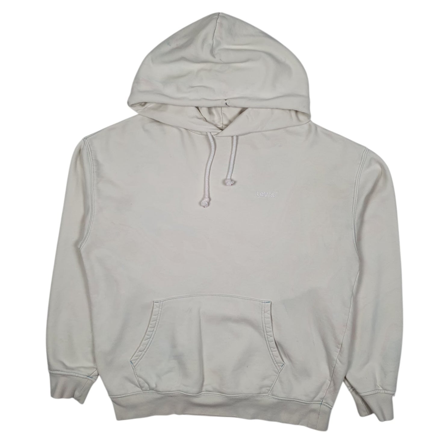 Mens Cream Levis Relaxed Hoodie Jumper