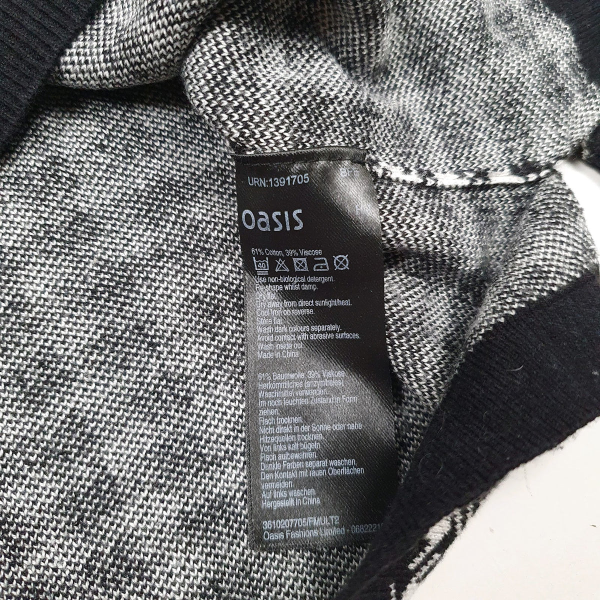 Womens Black Oasis  Crewneck Jumper