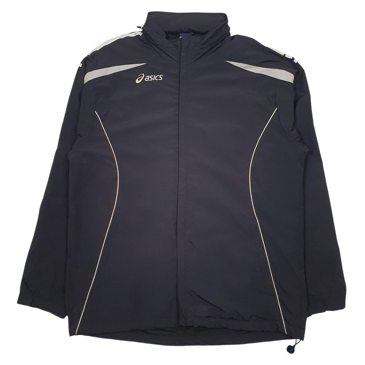 Mens Black Asics Hooded  Coat
