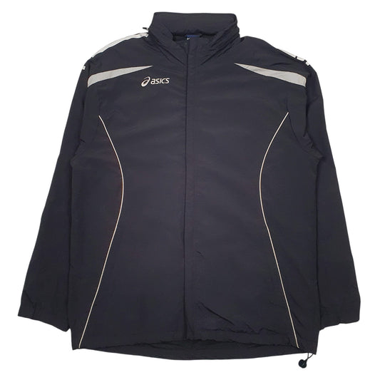 Mens Black Asics Hooded  Coat