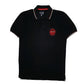 Mens Black Armani Jeans  Short Sleeve Polo Shirt