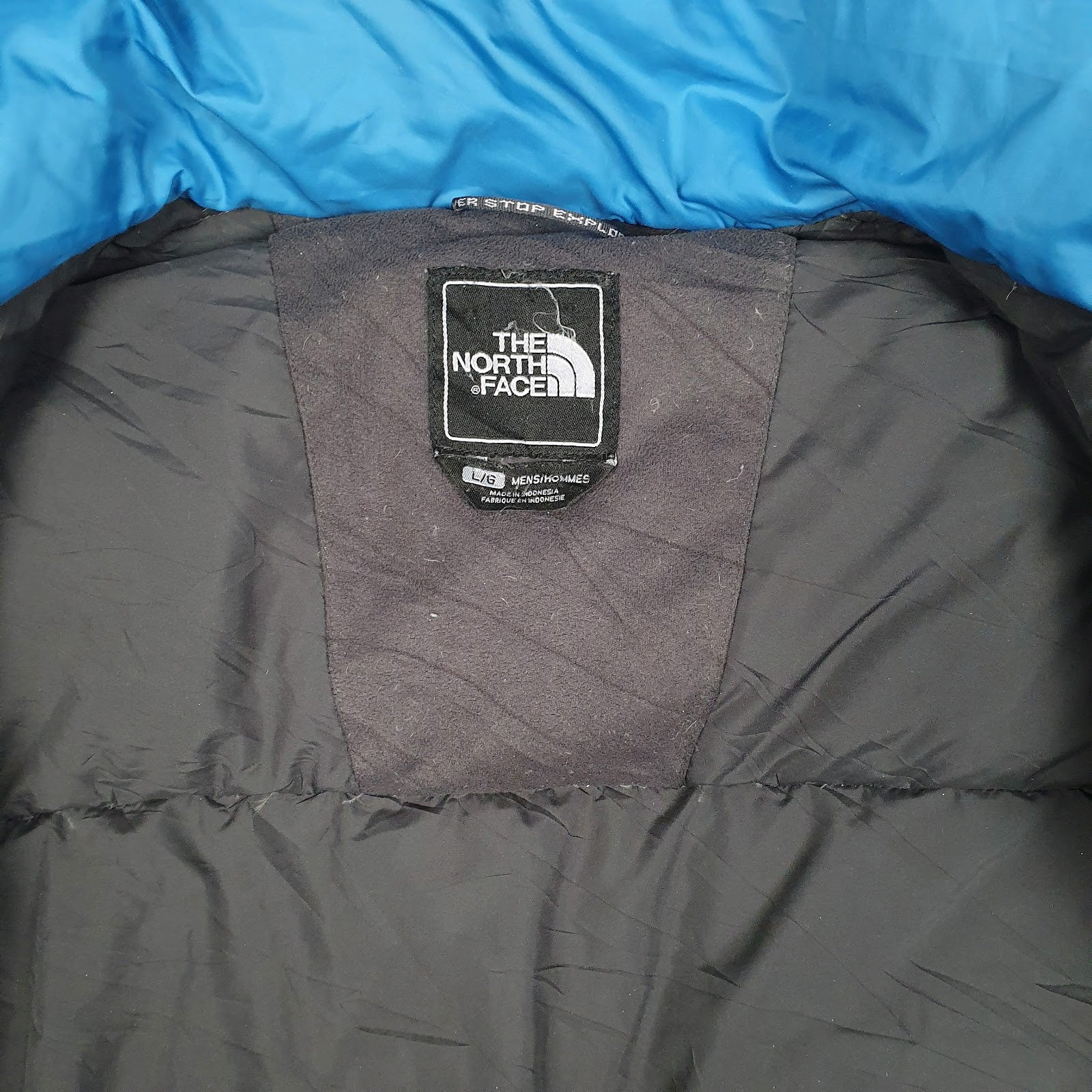 Mens Blue The North Face Heavyweight Expedition Parka  Coat