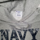 Mens Grey Champion Navy Hoodie Jumper