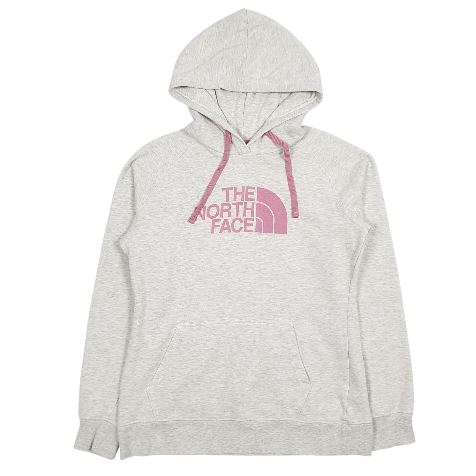 Womens Grey The North Face Spellout Hoodie Jumper
