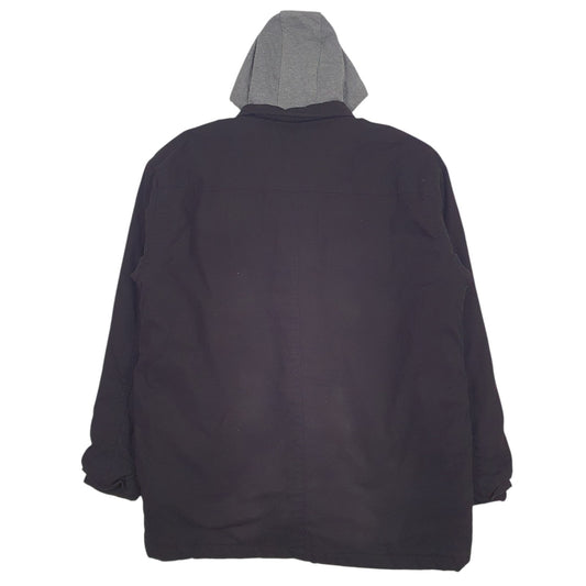 Mens Black Wrangler Padded  Coat