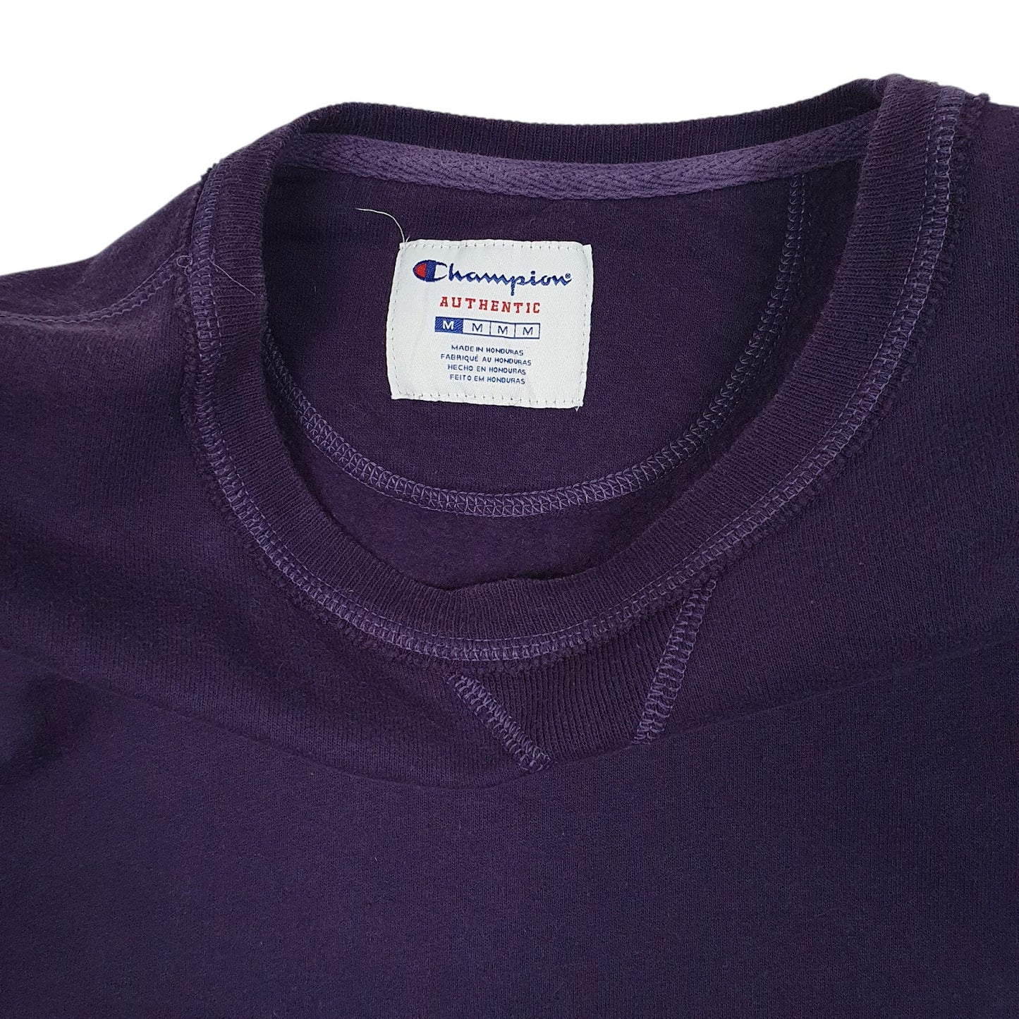 Mens Purple Champion  Crewneck Jumper