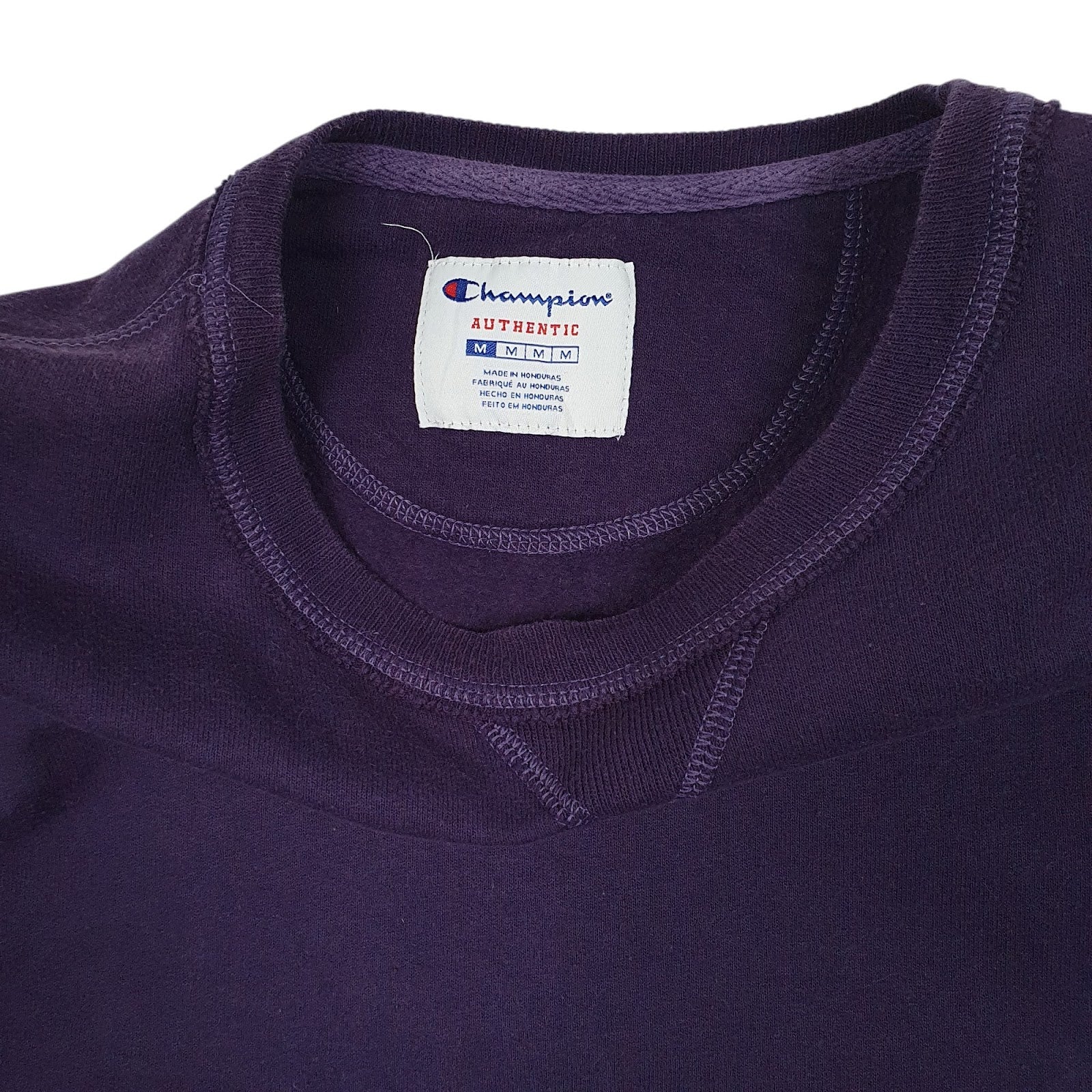 Mens Purple Champion  Crewneck Jumper