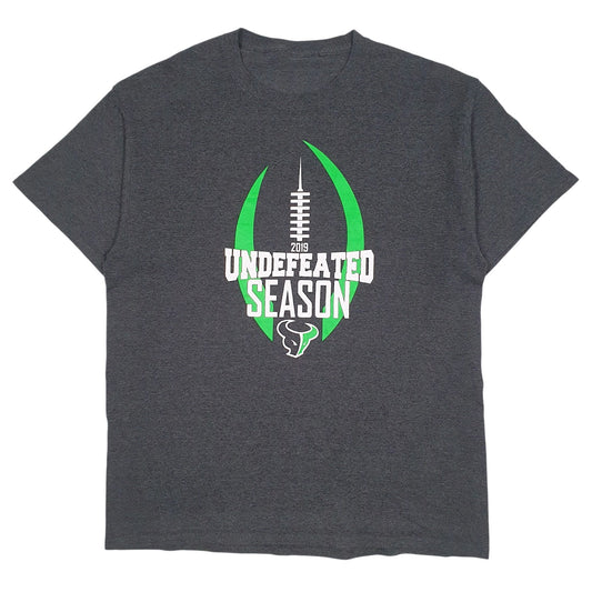 Mens Grey Unbranded Undefeated Season Short Sleeve T Shirt