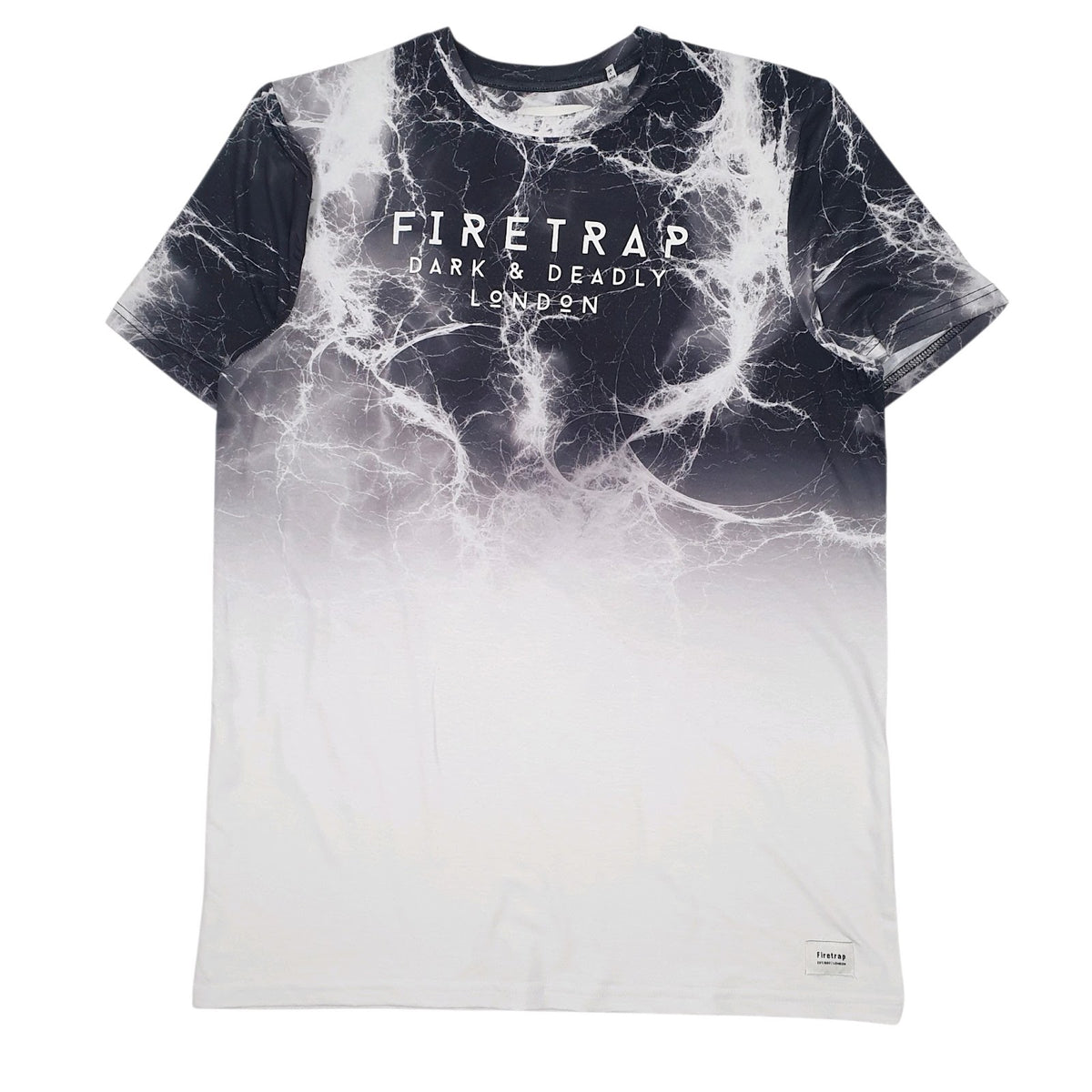 Mens White Fire Trap  Short Sleeve T Shirt