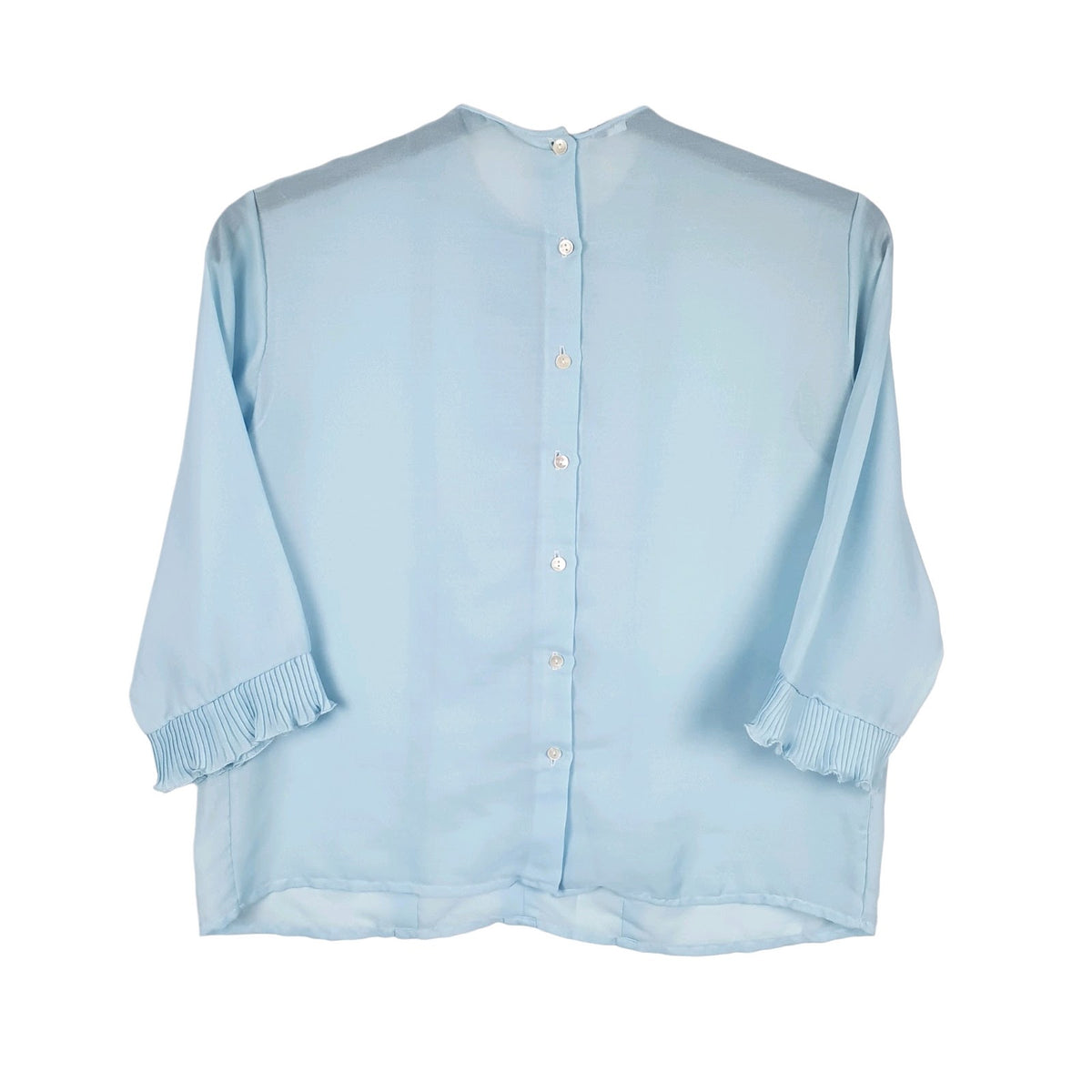 Womens Blue Unbranded Blouse Sheer  Shirt