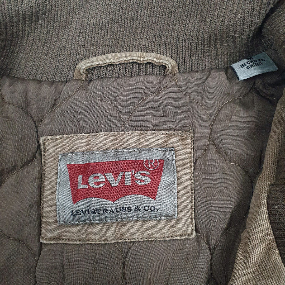 Mens Brown Levis   Coat