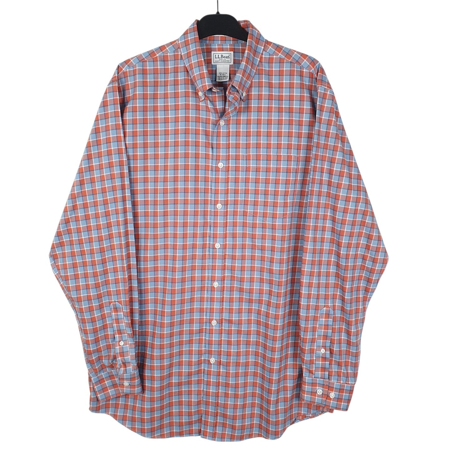 Mens Red L.L.Bean  Long Sleeve Shirt