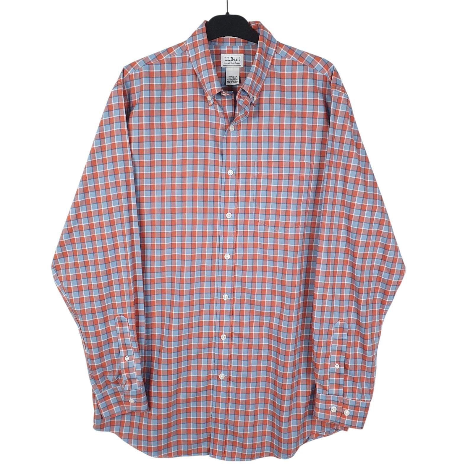 Mens Red L.L.Bean  Long Sleeve Shirt