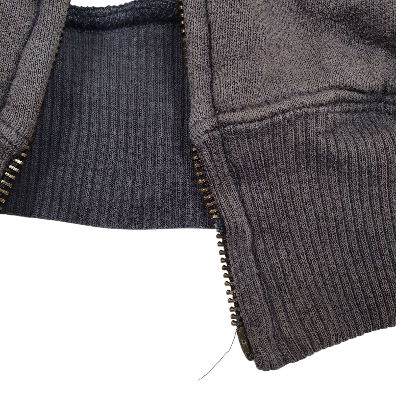 Mens Grey Dickies Fleece Lined Full Zip Jumper