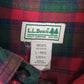 Mens Red L.L.Bean Flannel  Shirt