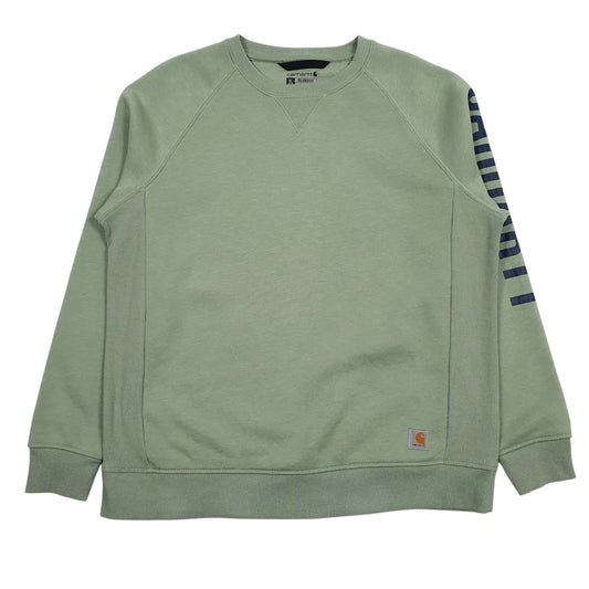 Womens Green Carhartt  Crewneck Jumper