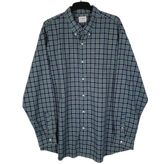 Mens Green L.L.Bean  Long Sleeve Shirt