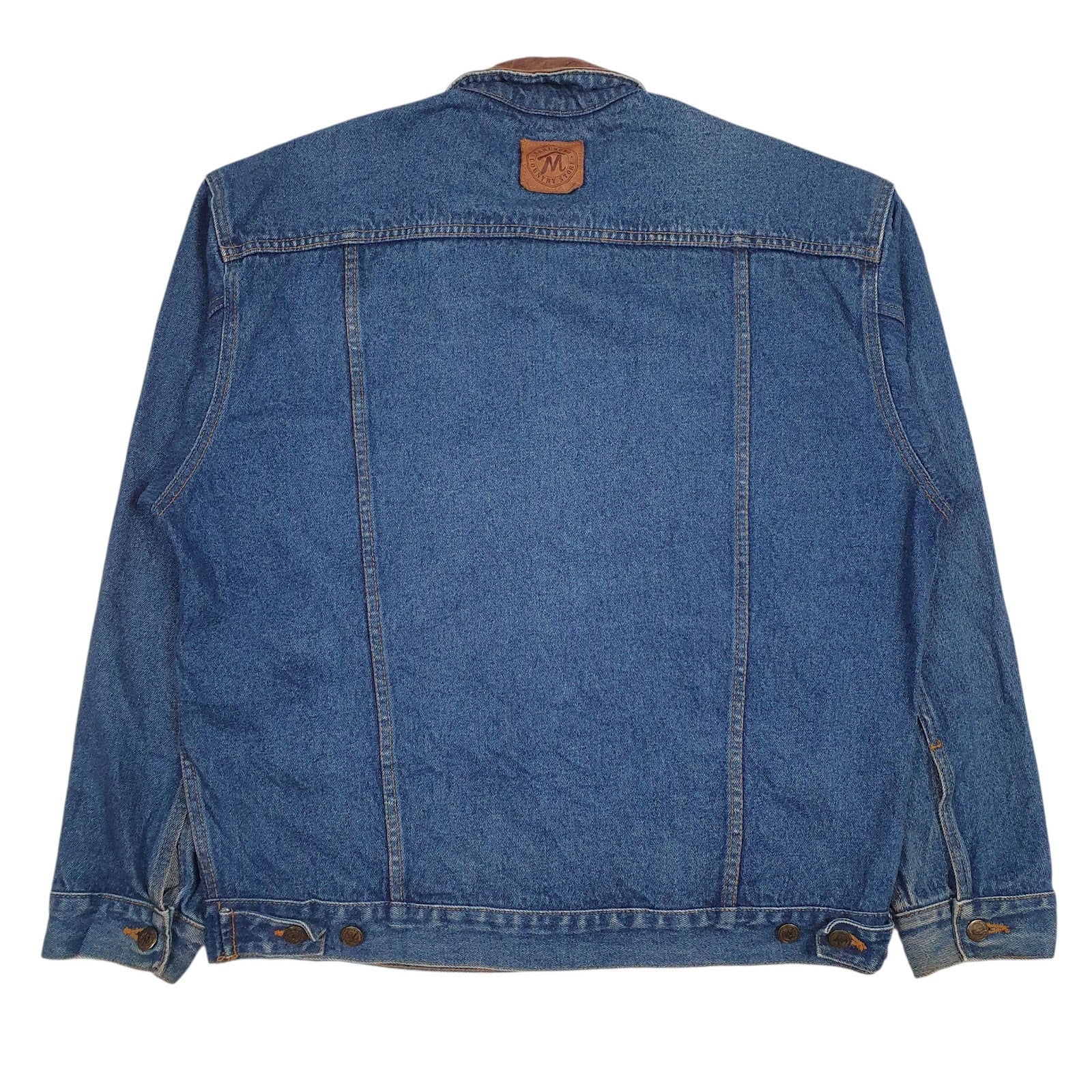 Mens Blue Marlboro Vintage 90s Baggy Full Zip Coat