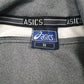 Mens Grey Asics Vintage Active Wear Full Zip Jumper