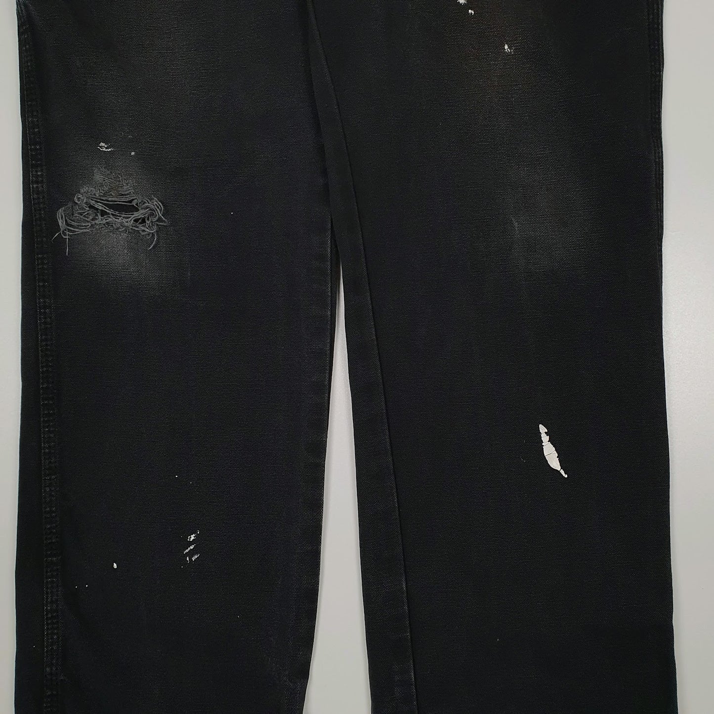 Mens Black Dickies   Trousers