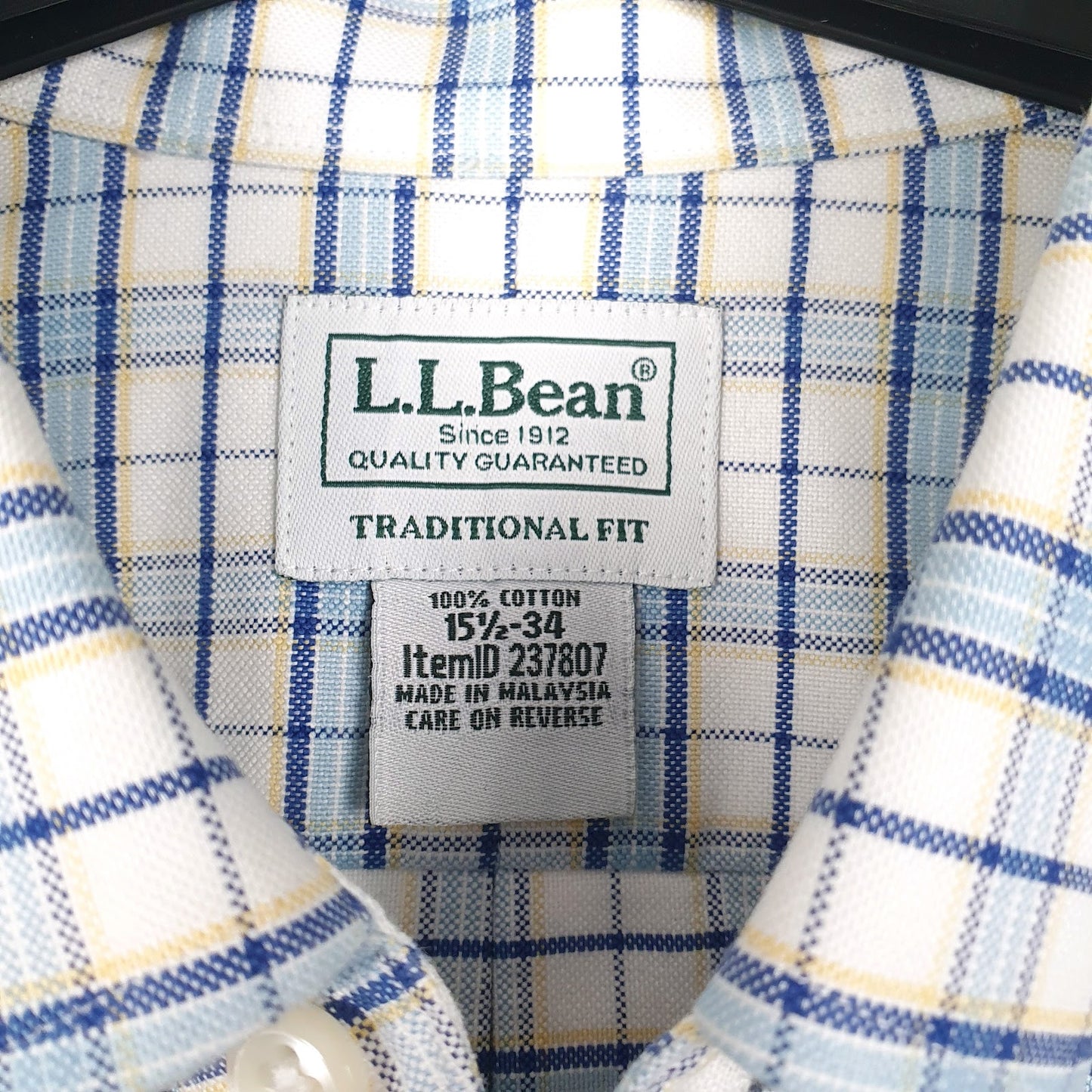 Mens White L.L.Bean   Shirt