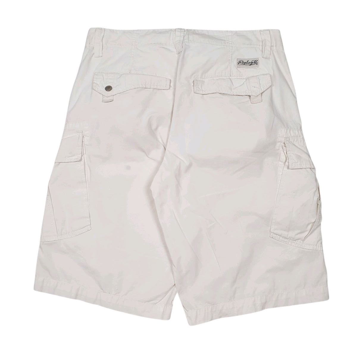 Mens White Replay   Shorts