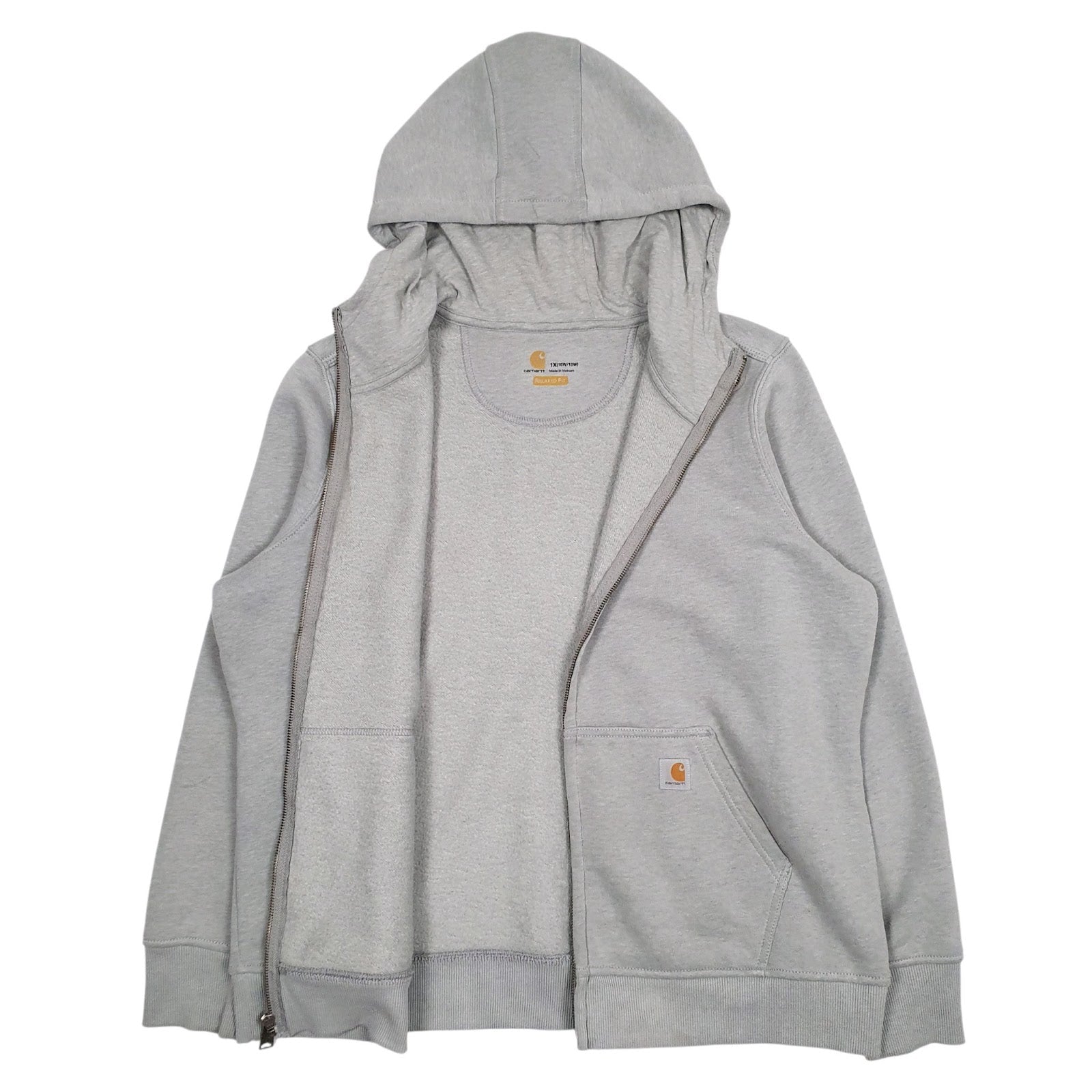 Womens Grey Carhartt  Full Zip Jumper