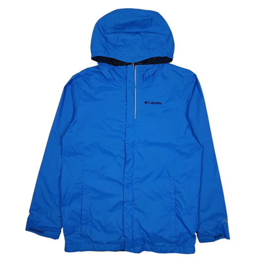 Mens Blue Columbia Sportswear Company Lightweight Full Zip Coat