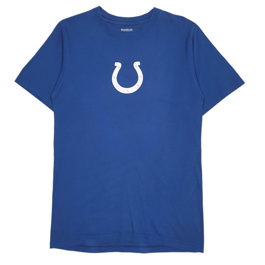 Mens Blue Reebok NFL Indianapolis Colts Collie Short Sleeve T Shirt
