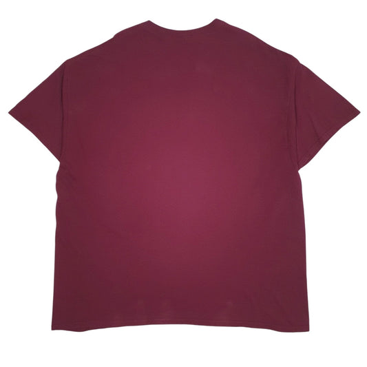 Mens Burgundy Unbranded No Excuses Genesee  T Shirt