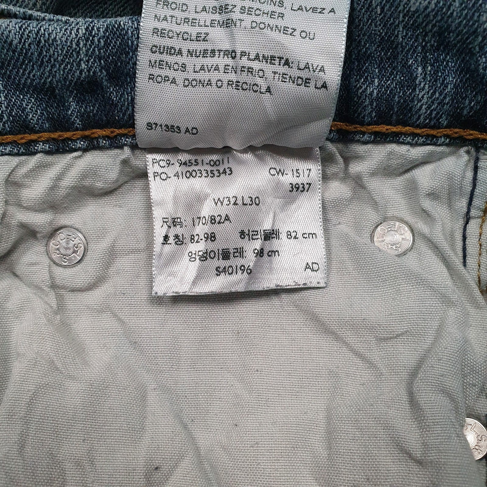 Mens Blue Levis   Jeans