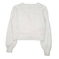 Womens White Saltanse Fluffy Cardigan Jumper