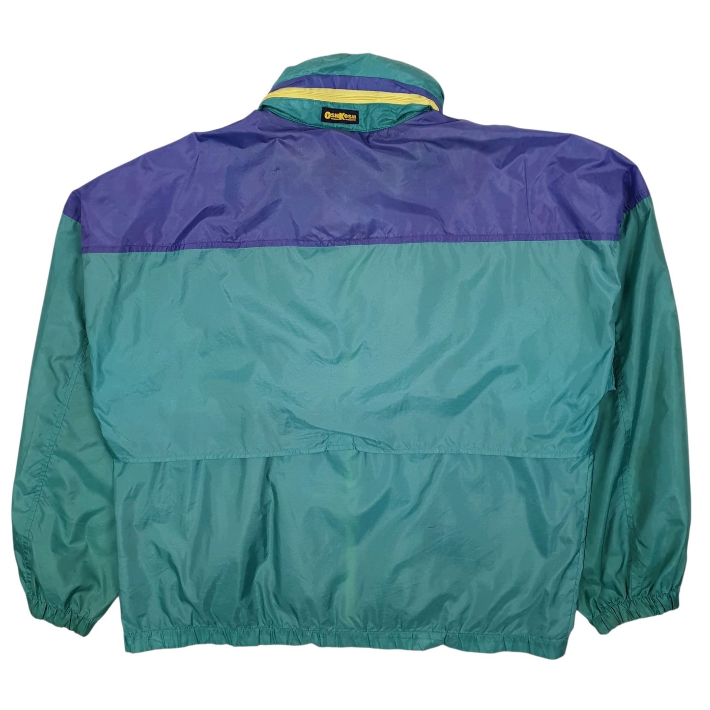 Mens Green OshKosh Vintage 90s Hoodie Coat
